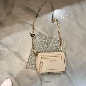 Nude Rebecca Minkoff crossbody handbag